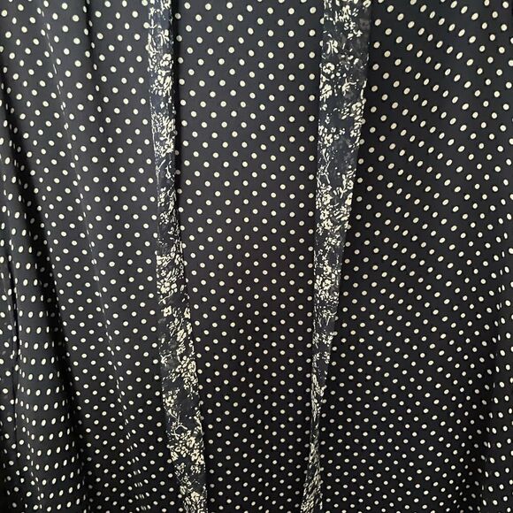 11.1.Tylho blue Isla polka dot tie neck shift dress - Picture 8 of 10